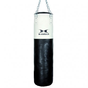 Hammer bokszak kunstleder wit/zwart 100 - 150 cm